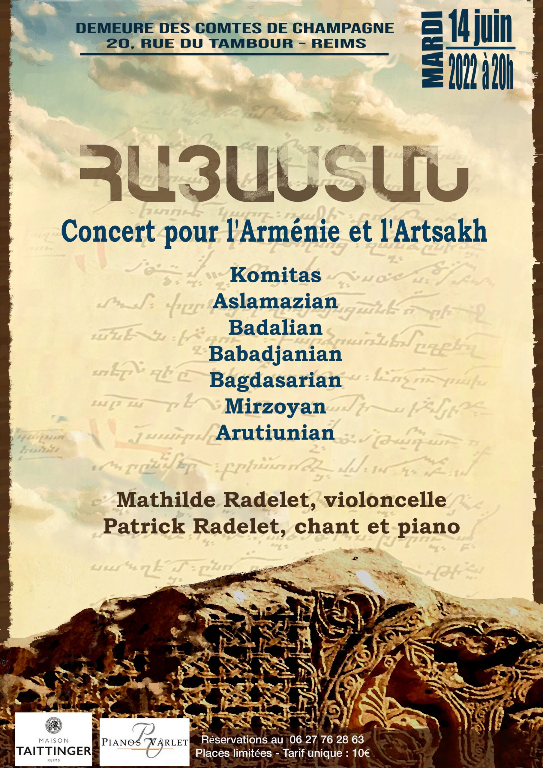 Reims et Troyes vibrent aux sons de l’Arménie