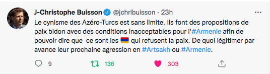 JC Buisson : le cynisme azerbaïdjanais