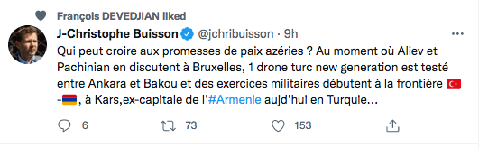 JC Buisson : qui peut croire aux promesses de paix azéries