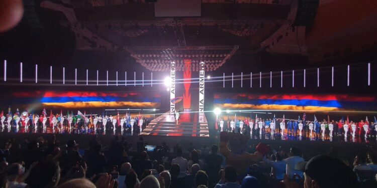 La Fédération de boxe d&rsquo;Azerbaïdjan a déposé une plainte auprès du CIO et de l&rsquo;IBA pour un drapeau de l’Artsakh brandi à l’ouverture des championnats d’Europe de boxe à Erévan