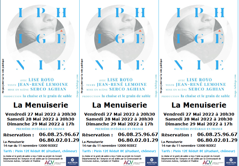 Nouvelles représentations pour « Iphigénie »