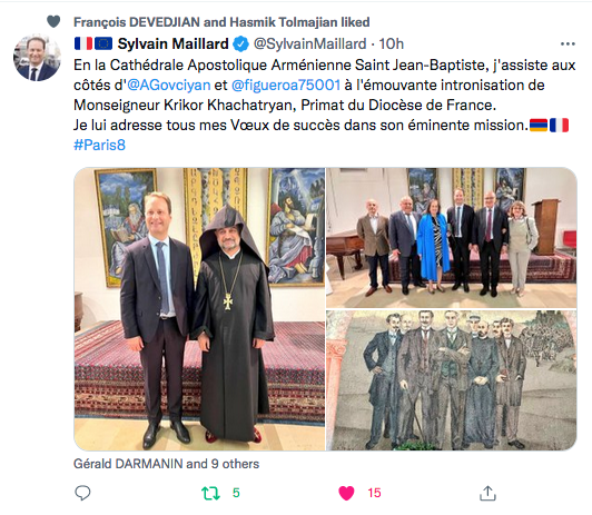Sylvain Maillard : émouvante intronisation de Monseigneur Krikor Khachatryan