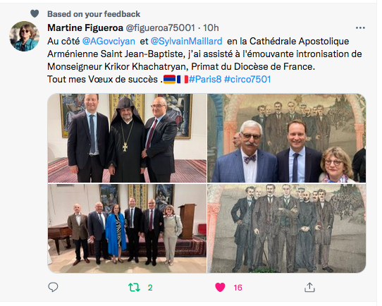 Martine Figueroa : intronisation  du Primat du Diocèse de France.