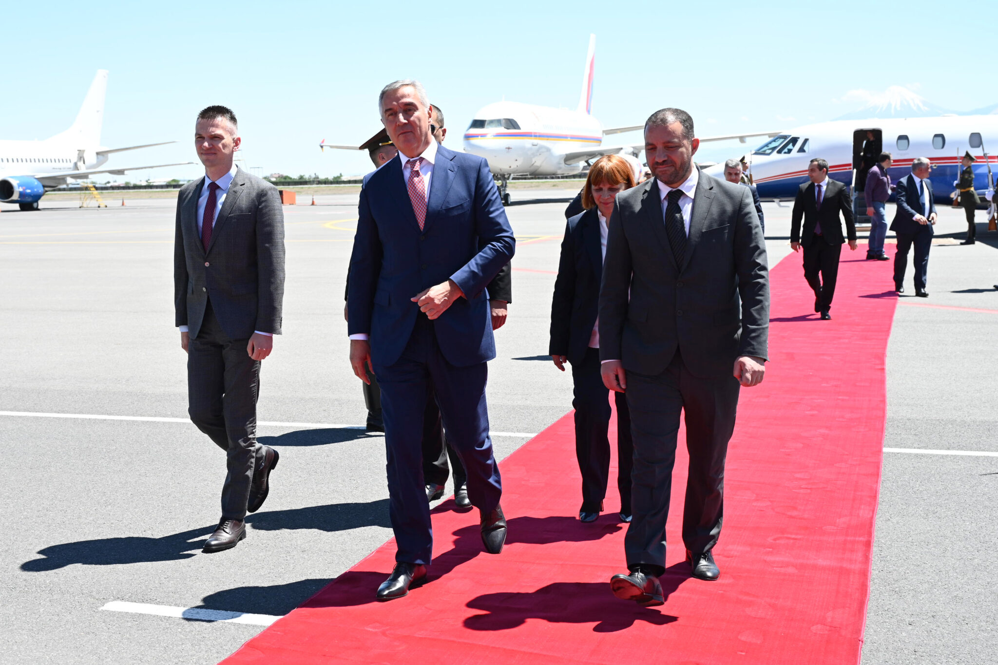 Le Président du Monténégro est arrivé en Arménie pour une visite officielle