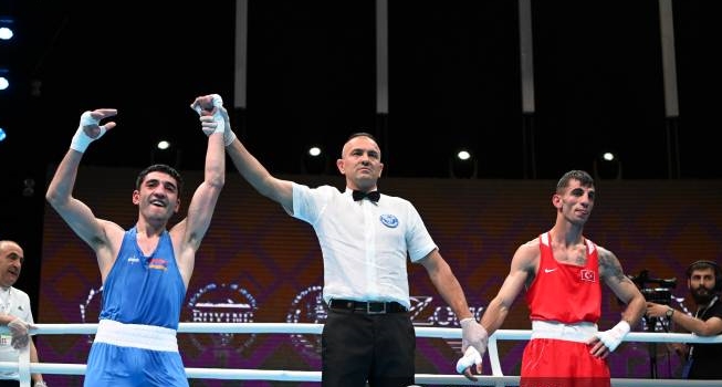 L’Arménien Artur Bazeyan (57 kg) s’impose sur un Turc et parvient en demi-finale des championnats d’Europe de Boxe à Erévan