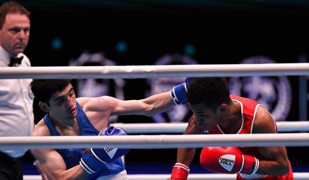 Sous les couleurs de l’Arménie, Artur Bazeyan (57 kg) en finale des Championnat d&rsquo;Europe de boxe à Erévan après Rafael Hovhannisyan (86 kg)