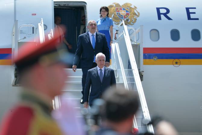 Le président de l’Arménie est arrivé en Géorgie pour une visite officielle