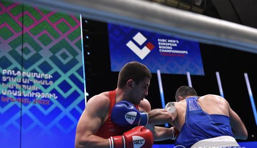 Rafael Hovhannisyan (86 kg) médaillé d&rsquo;argent pour l’Arménie aux Championnats d&rsquo;Europe de boxe à Erevan