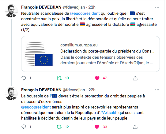 François Devedjian : la neutralité scandaleuse de l&rsquo;Europe