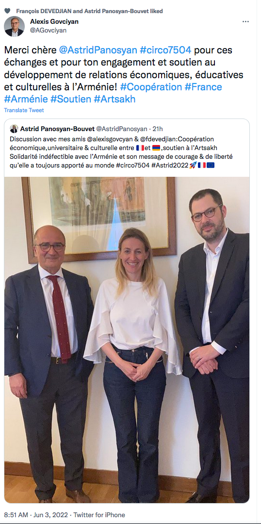 Alexis Govciyan : Merci Astrid Panosyan