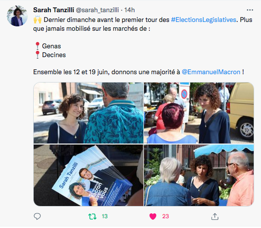 Sarah Tanzilli : dernier dimanche avant le premier tour