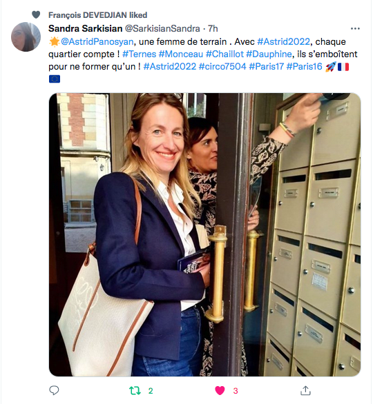 Sandra Sarkisian : avec Astrid Panosyan, femme de terrain