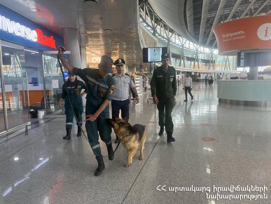 Fausse alerte à la bombe à l&rsquo;aéroport international de Zvartnots d’Erévan