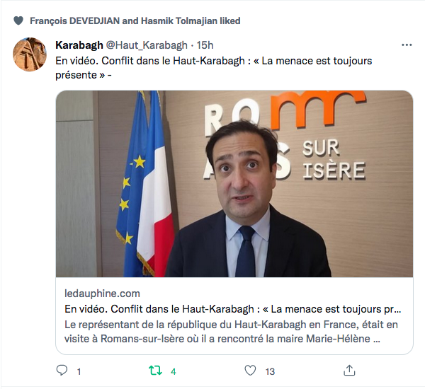 Karabagh : interview de Hovaness Guévorguian