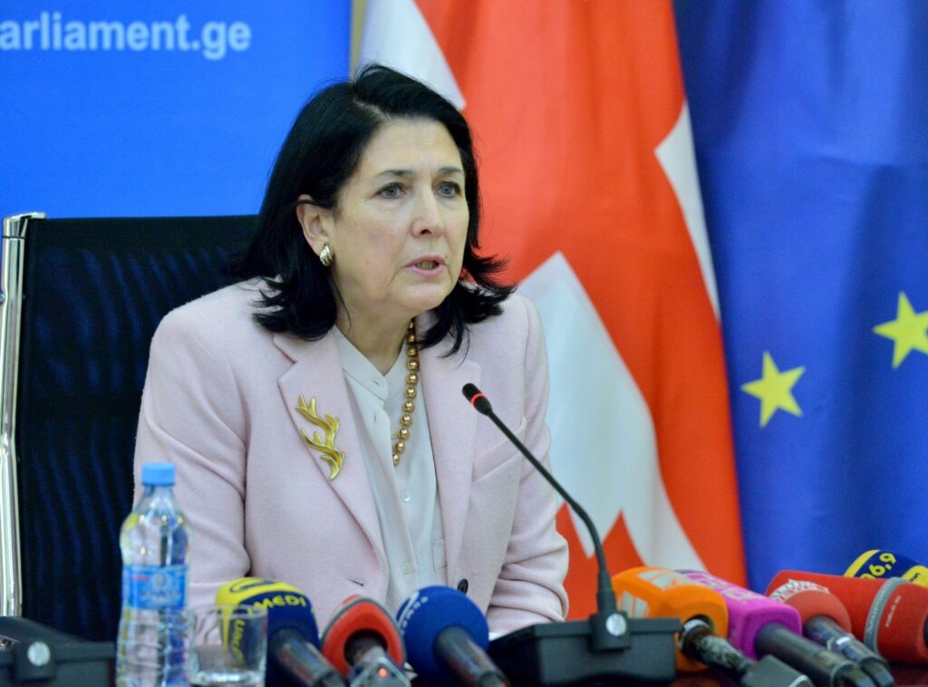 Salomé Zourabichvili défend l’adhésion de son pays à l’UE