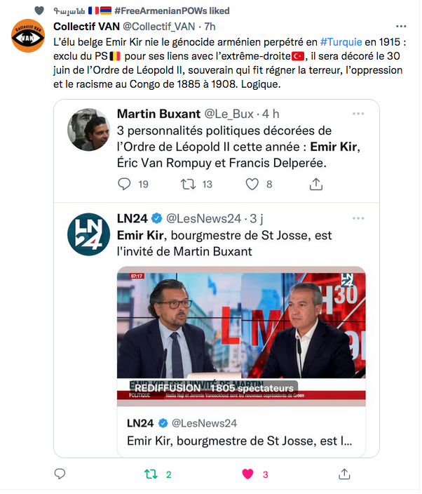 Collectif Van :  Emir Kir nie le génocide arménien