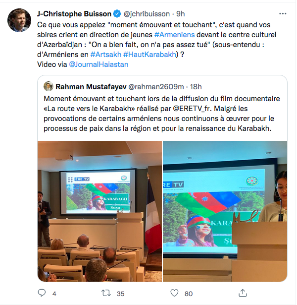 JC Buisson : Réponse à  Rahman Mustafayev