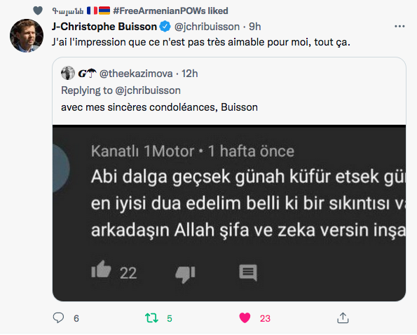 JC Buisson : menace
