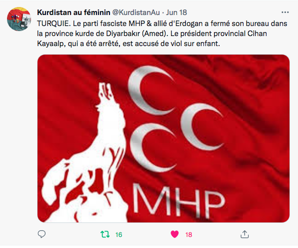 Kurdistan au féminin : un président local du MHP accusé de viol