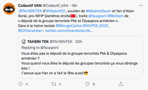Collectif Van : attaque nationaliste turque contre Pupponi