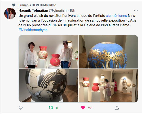 Hasmik Tolmajian : l&rsquo;univers de la sculptrice Nina Khemchyan