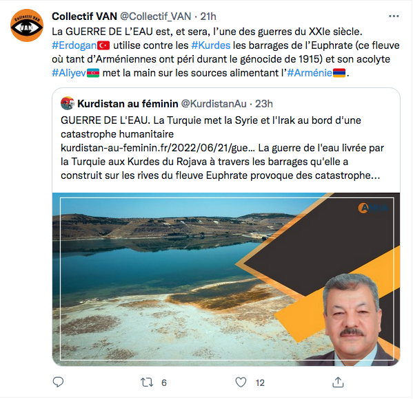 Collectif Van : la guerre de l&rsquo;eau d&rsquo;Erdogan et d&rsquo;Aliev
