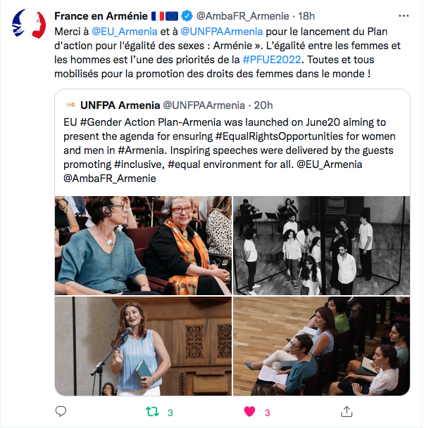 Ambassade de France : pour l&rsquo;égalité des sexes