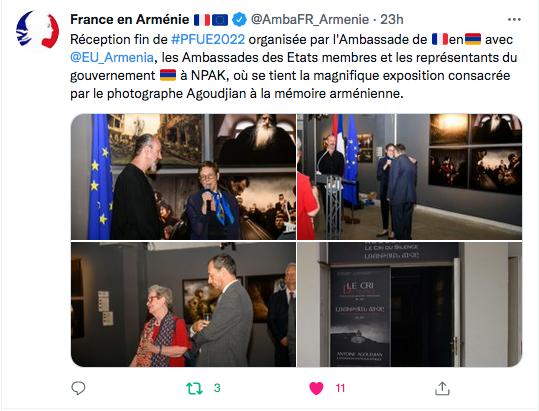 France en Arménie : l&rsquo;exposition de d&rsquo;A. Agoudjian à Erevan