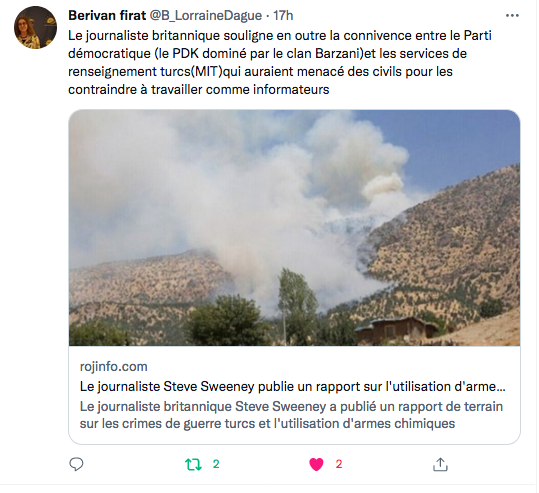 Berivan Firat : de la connivence entre le PDK et le MIT…