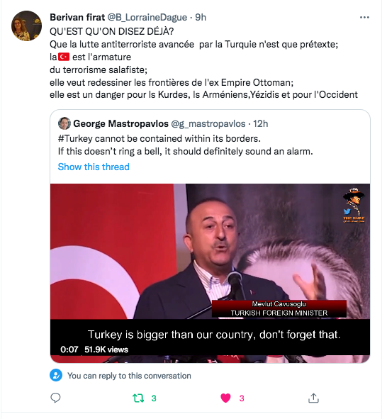 Berivan Firat : la Turquie veut redessiner l&rsquo;Empire Ottoman