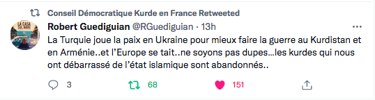 Robert Guédiguian : la Turquie joue la paix en Ukraine pour mieux faire la guerre au Kurdistan