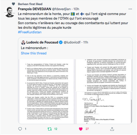 François Devedjian : le memorandum de la honte