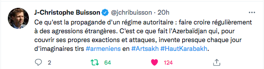 JC Buisson : les mensonges permanent de Bakou