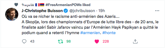 JC Buisson : Où va se nicher le racisme anti-arménien des Azéris ?