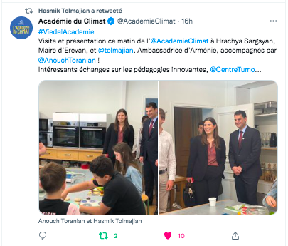 Académie du climat : Hrachya Sargsyan, Hasmik Tolmajian, Anouch Toranian