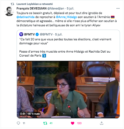 François Devedjian : les propos déplacés de Rachida Dati