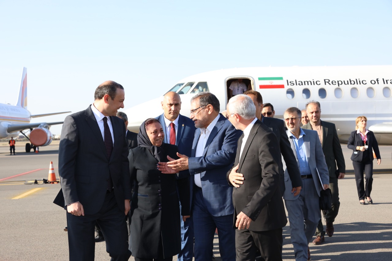 La délégation dirigée par Ali Chamkhani, secrétaire du Conseil de Sécurité de l&rsquo;Iran, est arrivée en Arménie