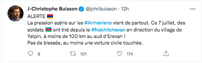 JC Buisson : nouveaux tirs azerbaïdjanais