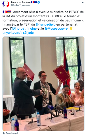 Ambassade de France : lancement d&rsquo;un projet pour le patrimoine
