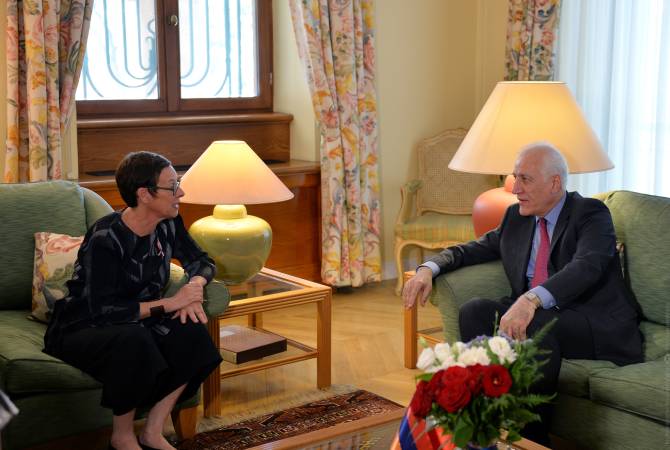 Le président Khachaturyan et l&rsquo;ambassadrice Anne Louyot soulignent le développement constant des relations arméno-françaises