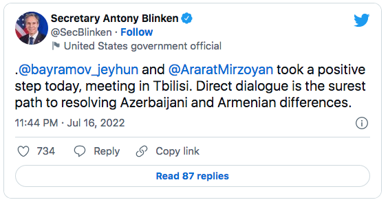 Antony Blinken : pour un dialogue direct