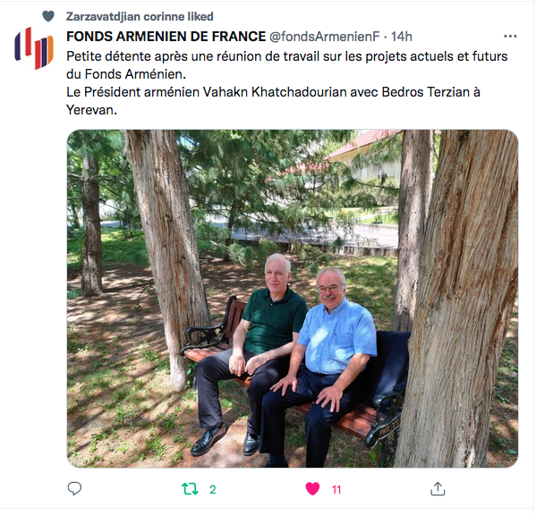 Fonds arménien : Moment de détente avec le président de l&rsquo;Arménie