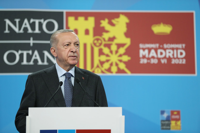 Erdogan menace de nouveau de « geler » l&rsquo;adhésion de la Suède et de la  Finlande