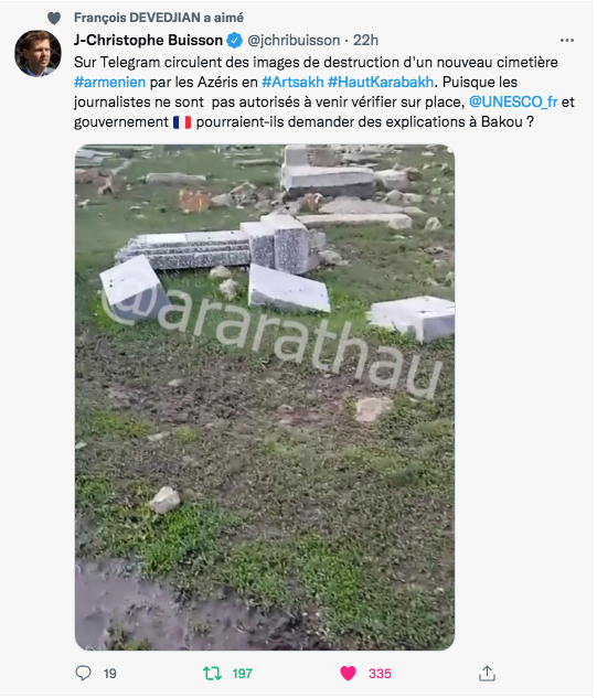 J.C. Buisson : images de destruction d&rsquo;un cimetière aménien