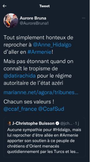 Aurore Bruna défend Anne Hidalgo