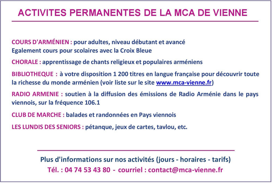 Activités permanentes