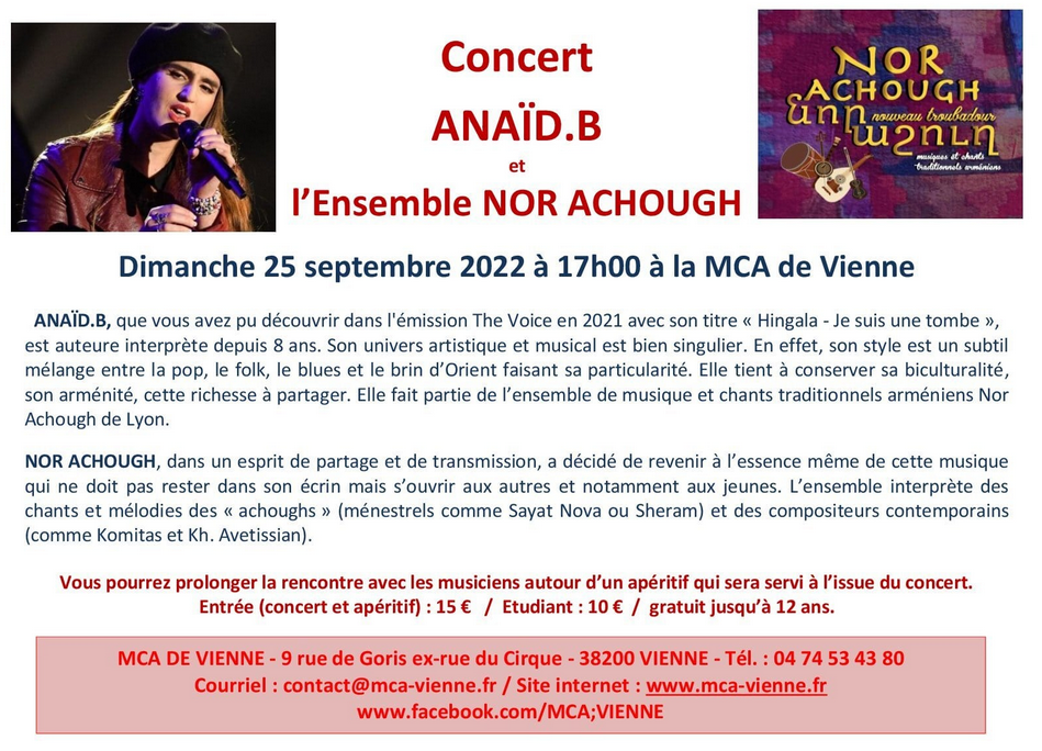 Concert d&rsquo;Anaïd B