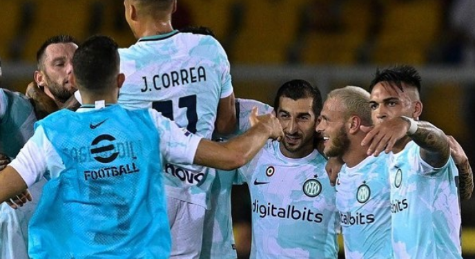 L’ex-international arménien Henrikh Mkhitaryan fait ses débuts en championnat italien avec l’Inter Milan par une victoire