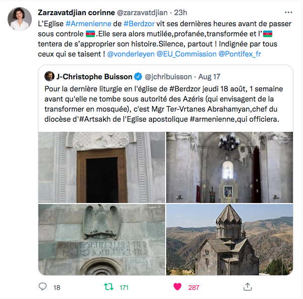 Corinne Zarzavatdjian : les dernière heures de l&rsquo;Eglise de Berdzor