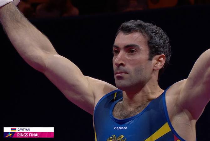 Vahagn Davtyan (Arménie) est 4e aux anneaux du Championnat d&rsquo;Europe de gymnastique à Munich